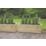 Forest  Rectangular Long Linear Planter Natural Wood 1200mm x 400mm x 440mm