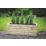 Forest  Rectangular Long Linear Planter Natural Wood 1200mm x 400mm x 440mm