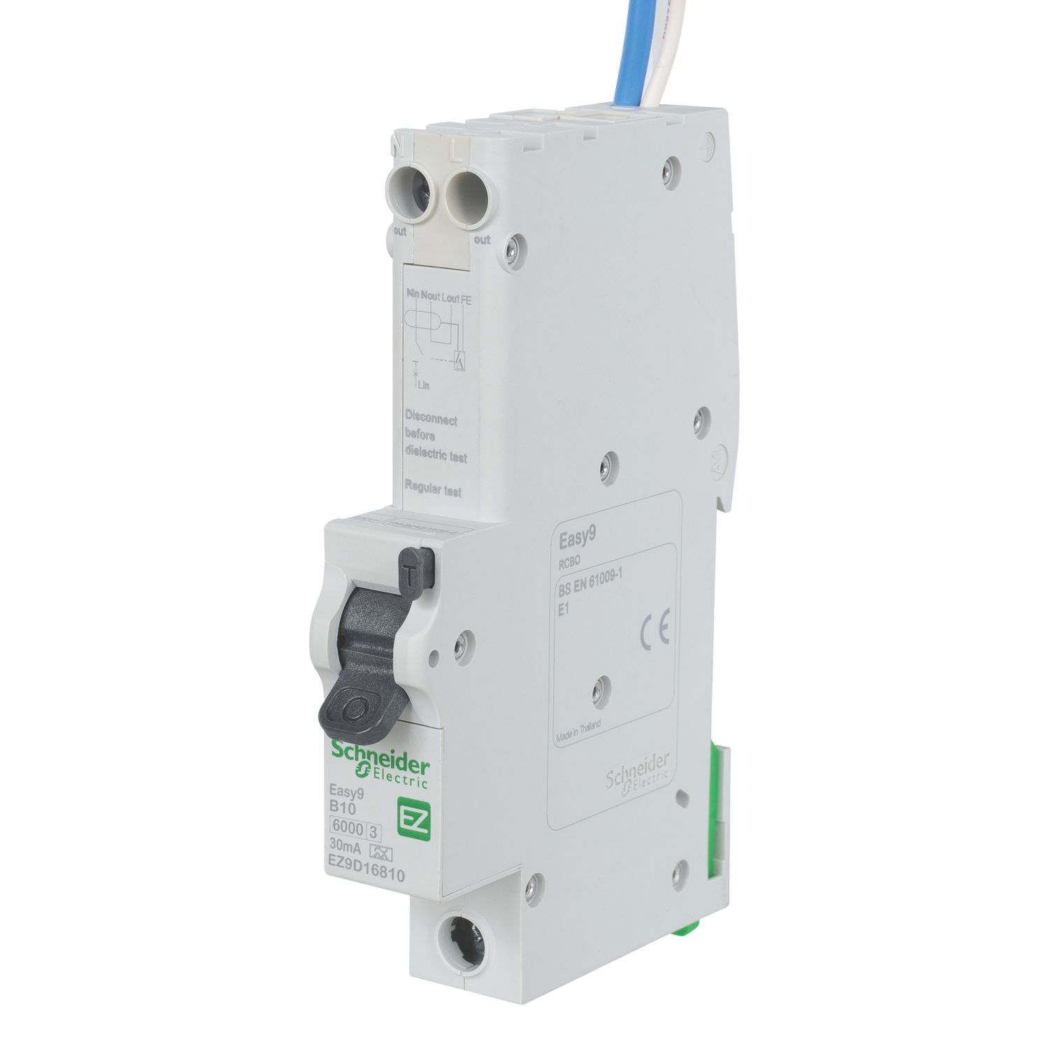 Schneider Electric Easy9 10A 30mA Type A SP B Curve RCBO (4069P)