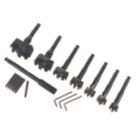 Milwaukee  Hex Shank  Forstner Wood Self-Feed Bit Contractors Kit 8 Pcs