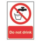 Essentials "Do Not Drink" Sign 210mm x 148mm