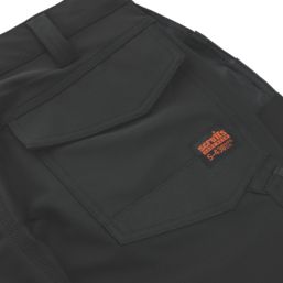 Scruffs Pro Flex Plus Holster Work Trousers Black 34" W 32" L