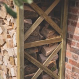 Forest Apex 4' 6" x 3' (Nominal) Timber Log Store