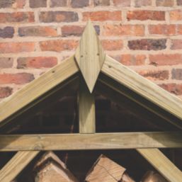 Forest Apex 4' 6" x 3' (Nominal) Timber Log Store