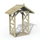 Forest Apex 4' 6" x 3' (Nominal) Timber Log Store