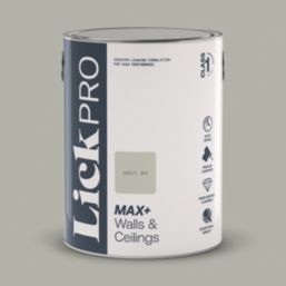 LickPro Max+ 5Ltr Grey 04 Eggshell Emulsion  Paint