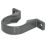 FloPlast Solvent Weld Pipe Clips Anthracite Grey 40mm 20 Pack