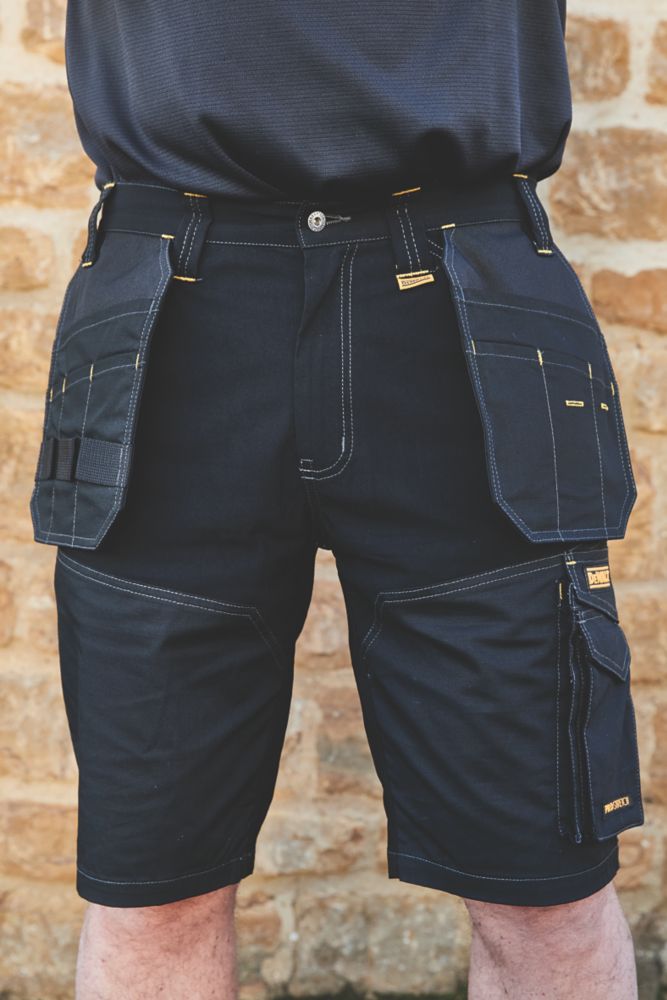 DeWalt Shelby Multi Pocket Shorts Black 32 W Screwfix