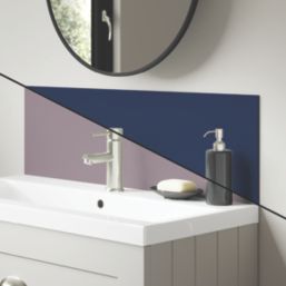 Splashwall Deep Sea / Smoked Rose Vanity Splashback Matt Blue/Purple 250mm x 800mm x 4mm