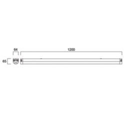 Sylvania Start Single 4ft LED Batten Light 20-35W 2800-5000lm 220-240V