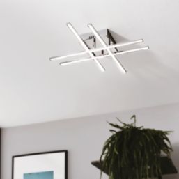 Eglo Lasana 1 LED Ceiling Light Chrome 3W 2800lm