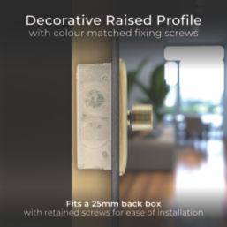 British General Nexus Metal 2-Gang 2-Way LED Dimmer Switch  Antique Brass