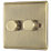 British General Nexus Metal 2-Gang 2-Way LED Dimmer Switch  Antique Brass