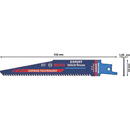 Bosch Expert S957CHM Multi-Material Carbide Reciprocating Saw Blade 150mm