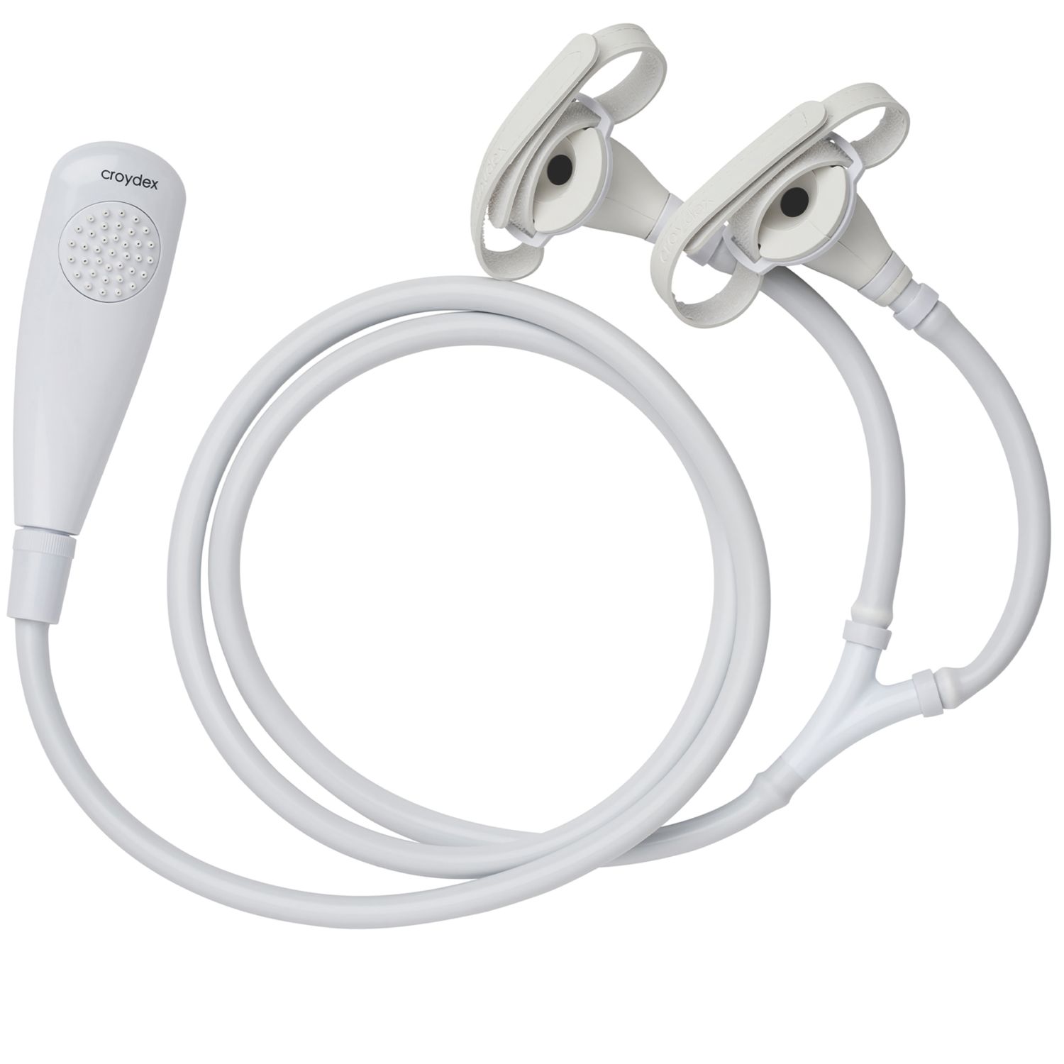 Croydex Secura Shower Spray Handset White 43mm x 1750mm (406TJ)