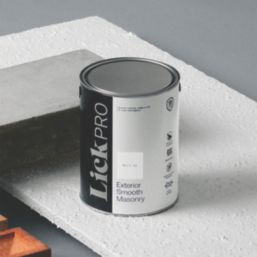 LickPro 5Ltr Smooth White 04 Masonry Paint
