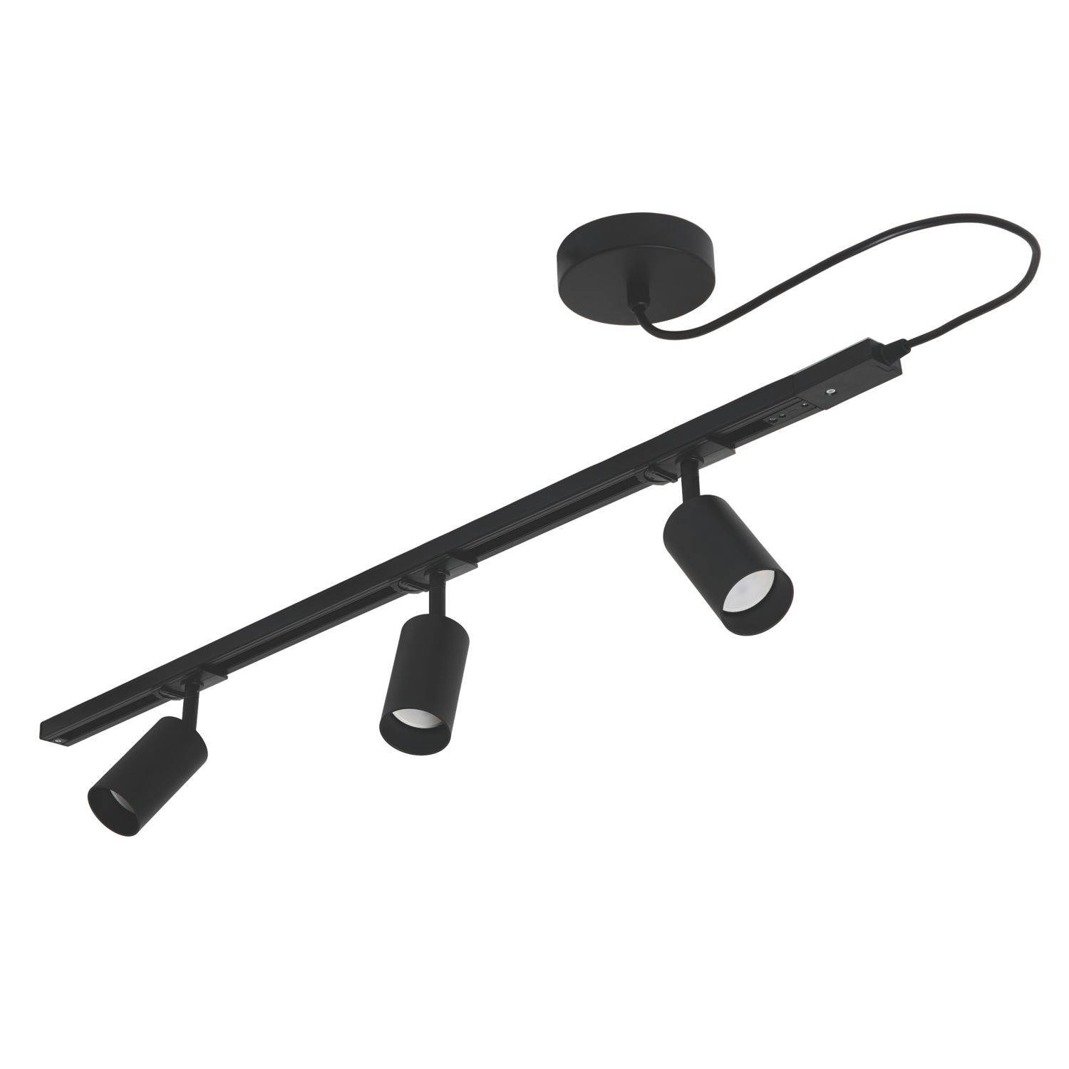 Inlight Cayo 1-Circuit Track Light Fitting 1m Black (406VJ)