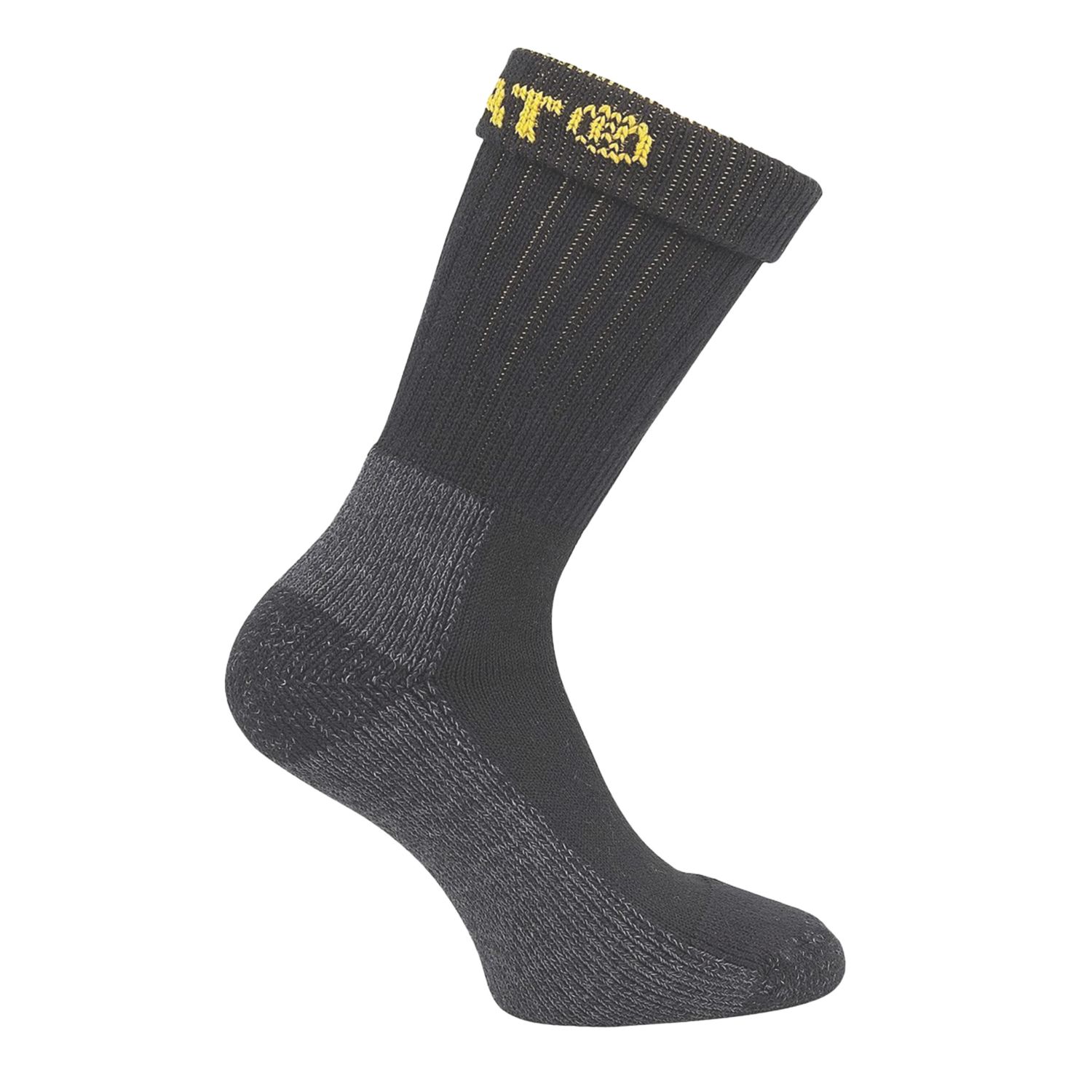 CAT Industrial Work Socks Black 11-14 2 Pairs (406YR)