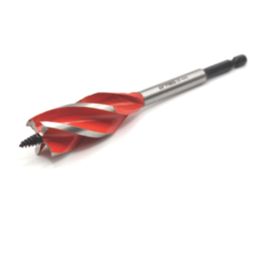 Armeg Wood Beaver Hex Shank 4-Flute Auger Wood Drill Bit 25mm x 165mm