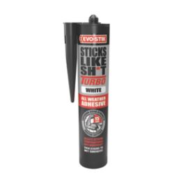 Evo-Stik Sticks Like Sh*t Turbo Solvent-Free Grab Adhesive White 290ml
