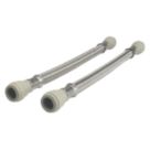 JG Speedfit Push-Fit Flexible Tap Connector Hoses 15mm x 15mm x 300mm 2 Pack