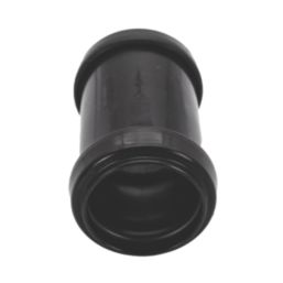 FloPlast Push-Fit Straight Coupler Black 32mm x 32mm