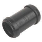 FloPlast Push-Fit Straight Coupler Black 32mm x 32mm