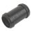 FloPlast Push-Fit Straight Coupler Black 32mm x 32mm