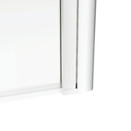 Semi-Framed Chrome Bath Screen Reversible 800mm x 1400mm