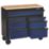 Bunker  7-Drawer Trolley Blue