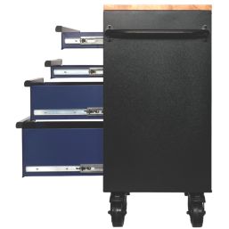 Bunker  7-Drawer Trolley Blue