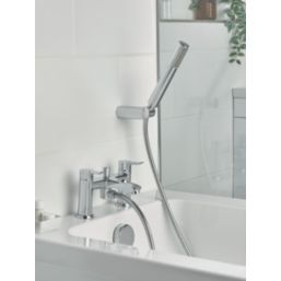 Bristan Apelo Chrome-Plated 135mm Deck Mounted Dual Control Manual Shower Mixer Tap
