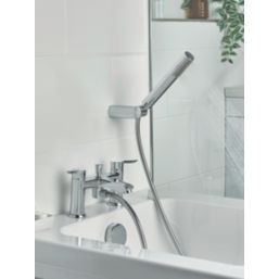 Bristan Apelo Chrome-Plated 135mm Deck Mounted Dual Control Manual Shower Mixer Tap