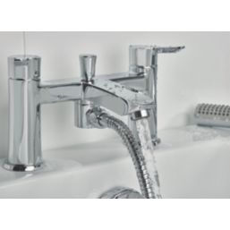 Bristan Apelo Chrome-Plated 135mm Deck Mounted Dual Control Manual Shower Mixer Tap