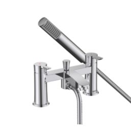 Bristan Apelo Chrome-Plated 135mm Deck Mounted Dual Control Manual Shower Mixer Tap