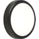 Knightsbridge BT9ACTB Indoor & Outdoor Round LED CCT Adjustable Bulkhead Black 9W 730-810lm