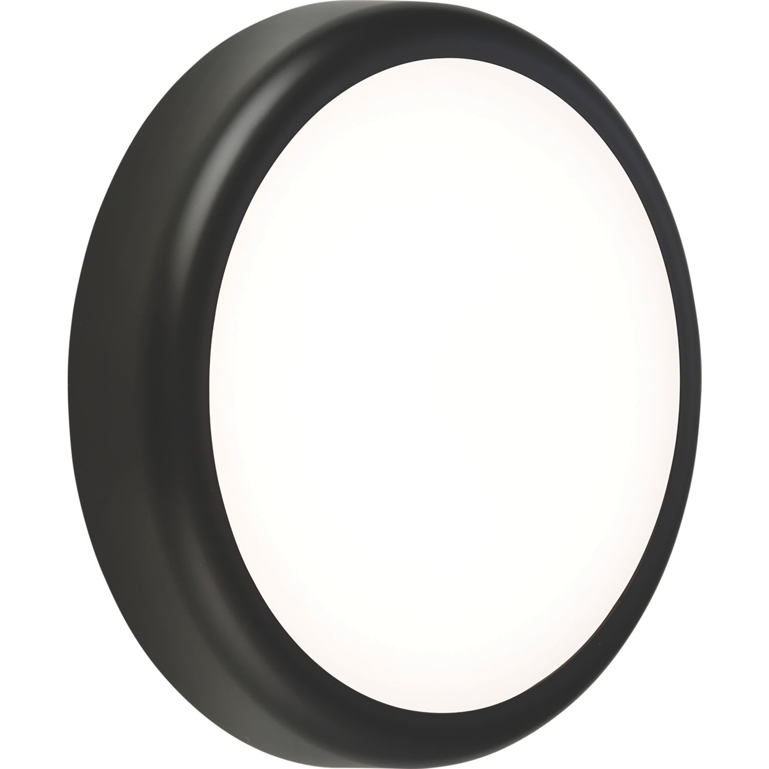 Knightsbridge BT9ACTB Indoor & Outdoor Round LED CCT Adjustable Bulkhead Black 9W 730-810lm (407GA)