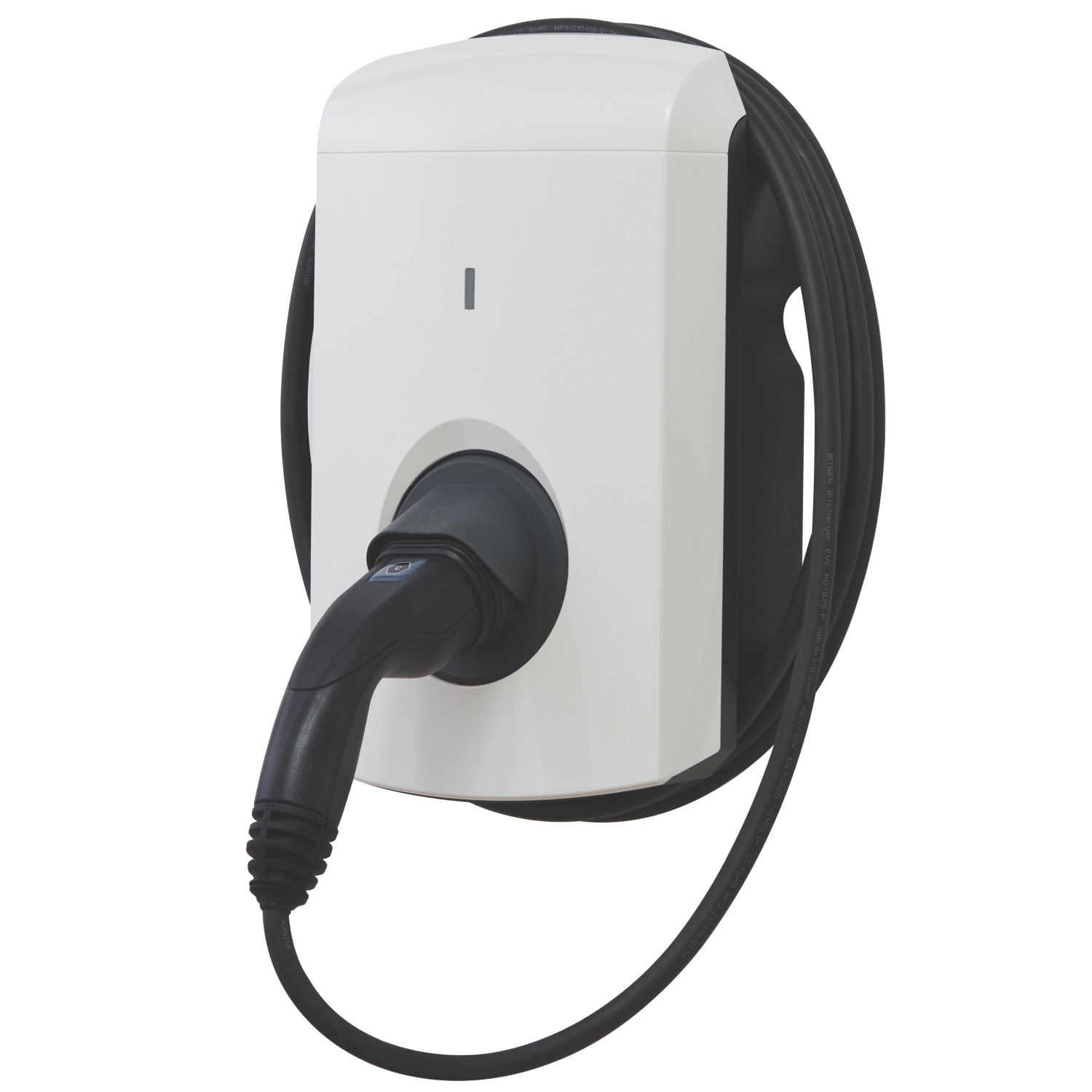 Hive Alfen Eve Single S-Line 1 Port 7.4kW Mode 3 Type 2 Socket Tethered EV Charger White (407GL)