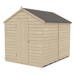 Forest  6' x 8' (Nominal) Apex Overlap Timber Shed with Base