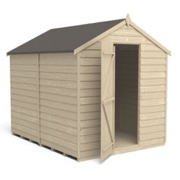 Forest  6' x 8' (Nominal) Apex Overlap Timber Shed with Base
