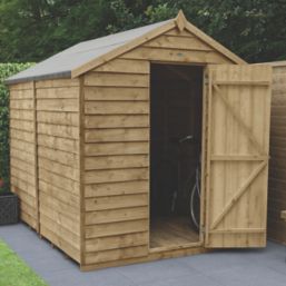 Forest  6' x 8' (Nominal) Apex Overlap Timber Shed with Base