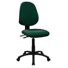 Nautilus Designs Java 200 Medium Back Task/Operator Chair No Arms Green