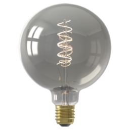 Calex  LED Table Lamp with Titanium G125 Bulb Black 3.8W 136lm