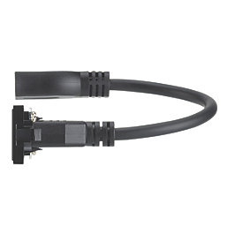 Contactum Media Single Modular HDMI Outlet Black