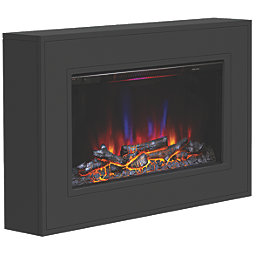 Be Modern Albali Anthracite Remote Control Wall-Mounted Electric Fire 971mm x 608mm