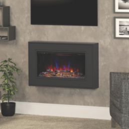 Be Modern Albali Anthracite Remote Control Wall-Mounted Electric Fire 971mm x 608mm