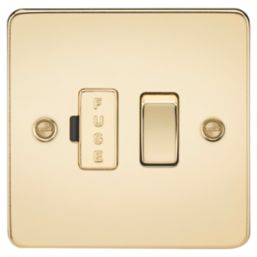 Knightsbridge  13A Switched Fused Spur  Polished Brass