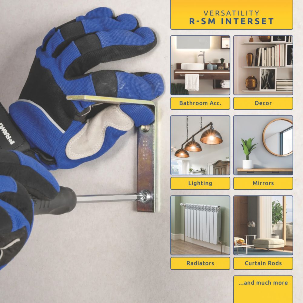 M5*37MM Heavy Duty Metal Plasterboard Cavity Wall Fixings Anchors Plugs