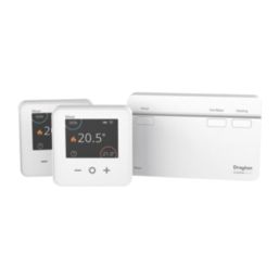 Drayton Wiser Wireless Heating & Hot Water 3-Channel Thermostat Control Kit White