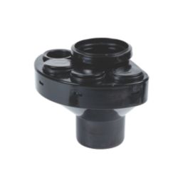 FloPlast  Push-Fit 4-Boss Single Socket Waste Manifold Black 110mm